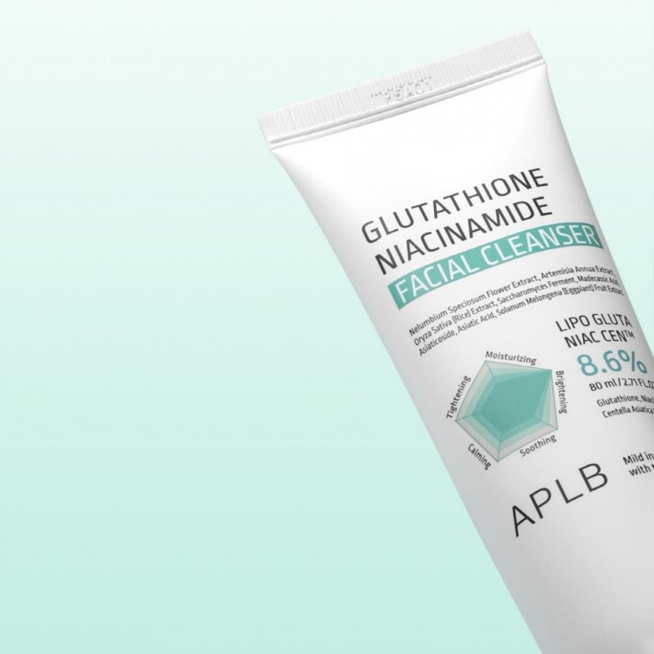 APLB APLB Delikatny żel do twarzy z glutationem i niacynamidem - 80 ml