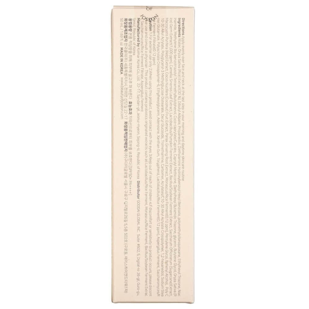 Beauty of Joseon Beauty of Joseon Probiotyczny krem przeciwsłoneczny Relief Sun Rice + Probiotics SPF 50+ - 50 ml