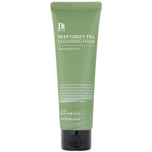 Benton Benton Deep Green Tea Cleansing Foam Kojąca pianka do mycia twarzy - 120 g