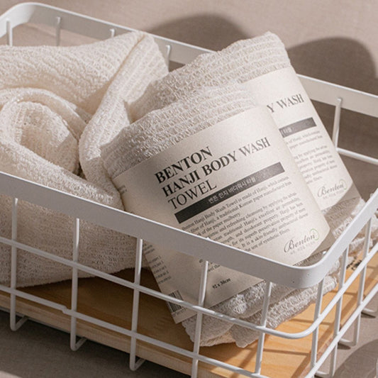 Benton Benton Hanji Body Wash Towel Złuszczający ręcznik do mycia ciała - 1 sztuka