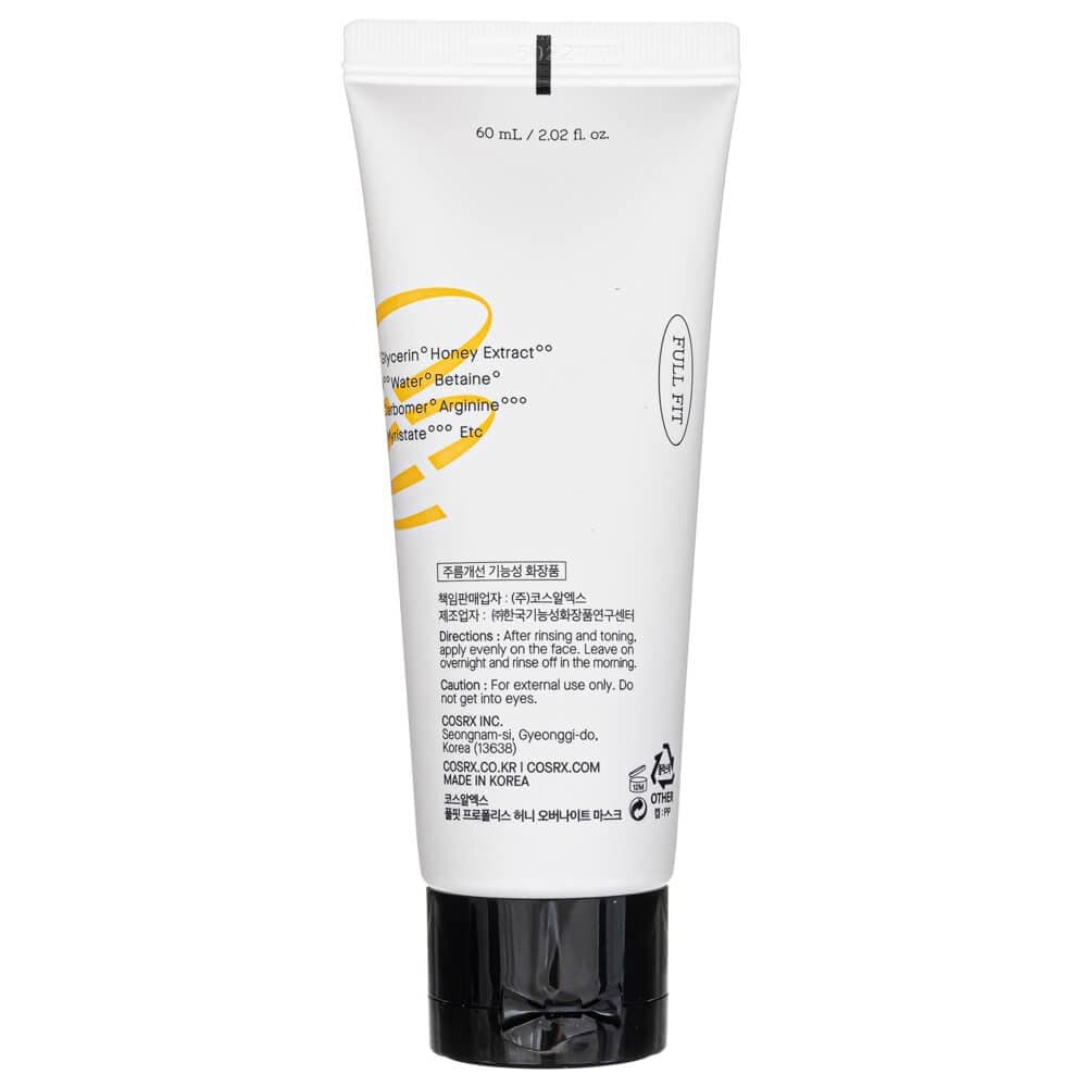 COSRX COSRX Full Fit Propolis Honey Overnight Mask Maska na noc z propolisem - 60 ml
