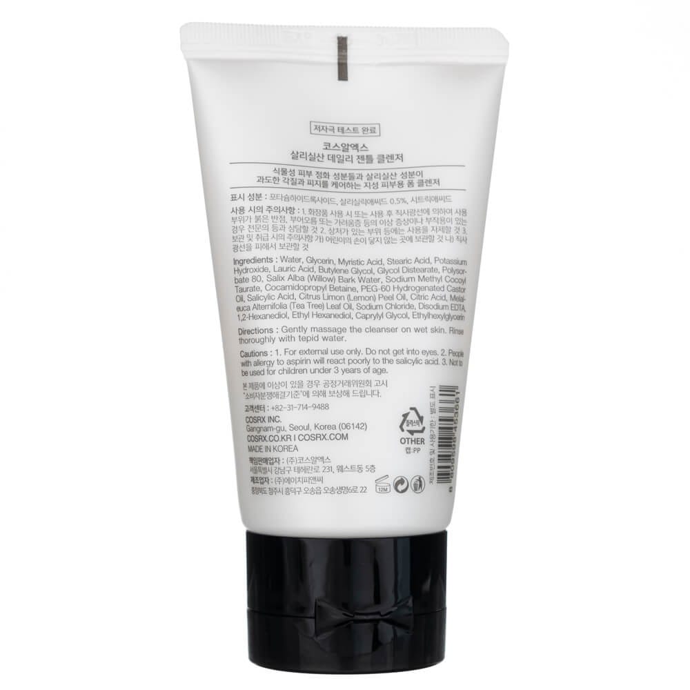COSRX COSRX Salicylic Acid Daily Gentle Cleanser Pianka myjąca do twarzy z kwasem salicylowym - 50 ml