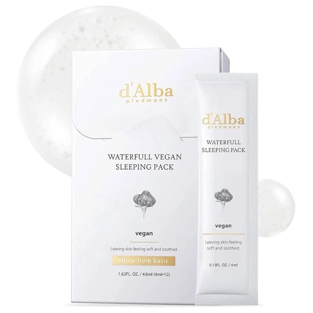 d'Alba d'Alba Waterfull Wegańska maska nocna z białą truflą - 12x4 ml