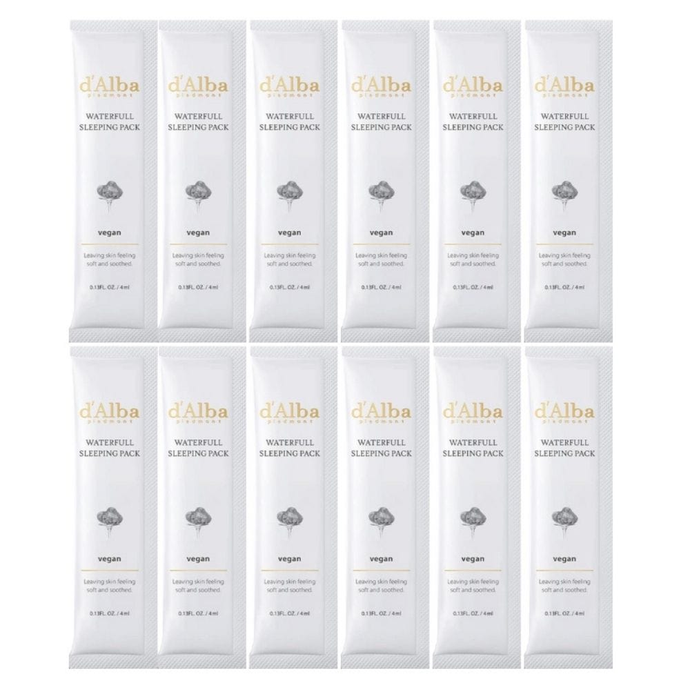 d'Alba d'Alba Waterfull Wegańska maska nocna z białą truflą - 12x4 ml