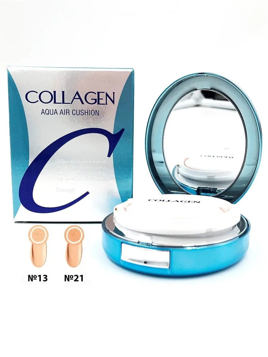 Enough Enough Collagen Aqua Air Cushion SPF50+ Podkład w kompakcie odcień 21 Natural Glow - 15 g