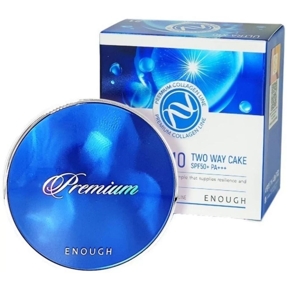 Enough Enough Puder matujący z SPF50+ Ultra X10 Two Way Cake odcień 21