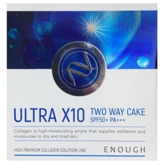 Enough Enough Puder matujący z SPF50+ Ultra X10 Two Way Cake odcień 21