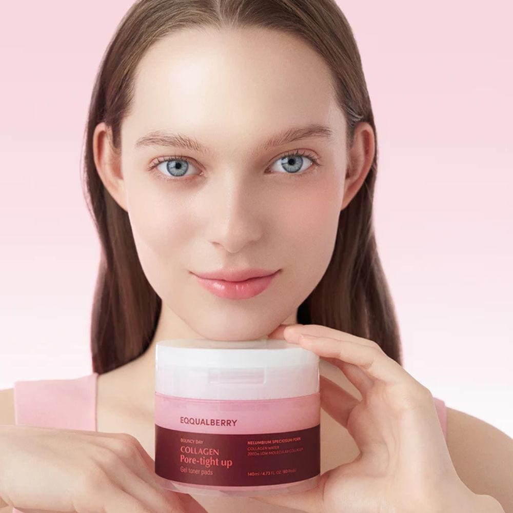 EQQUALBERRY Eqqualberry Collagen Płatki tonizujące, zwężające pory - 60 sztuk