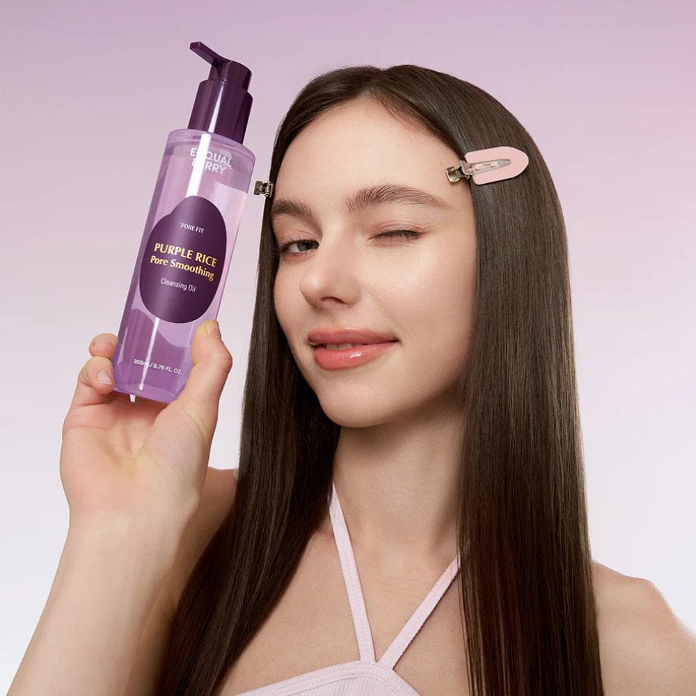 EQQUALBERRY Eqqualberry Purlple Rice Olejek do demakijażu dla problematycznej cery - 200 ml