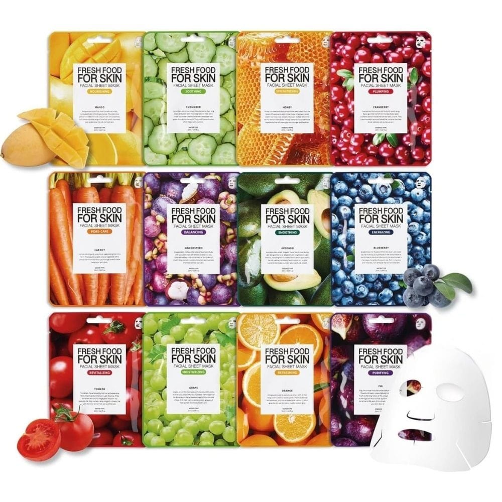FarmSkin FarmSkin Freshfood For Skin Zestaw maseczek z ekstraktami z warzyw i owoców - 12 sztuk