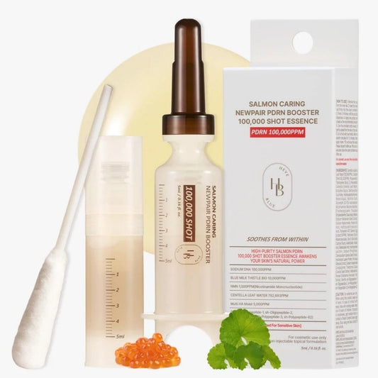 HEVEBLUE HEVEBLUE Salmon Caring Newpair PDRN Booster Shot Essence Regenerująca esencja do twarzy - 5 ml