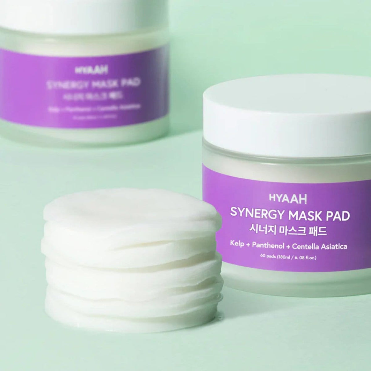 HYAAH HYAAH Synergy Mask Pad All Day Kojące płatki tonizujące do twarzy - 60 sztuk