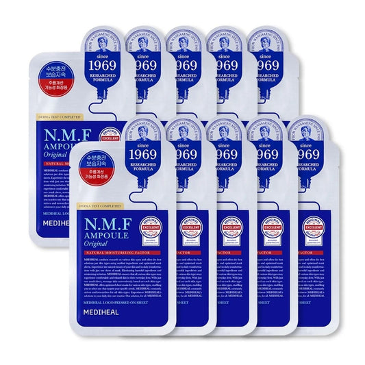 Mediheal Mediheal The N.M.F Ampoule Mask Original Nawilżająca maska w płachcie - 10 sztuk
