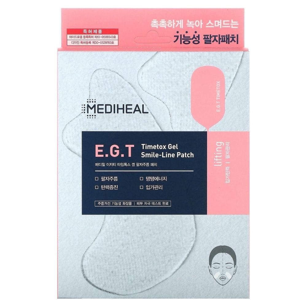 Mediheal Mediheal Ujędrniające płatki przeciwzmarszczkowe E.G.T Timetox Gel Smile-Line - 5 sztuk
