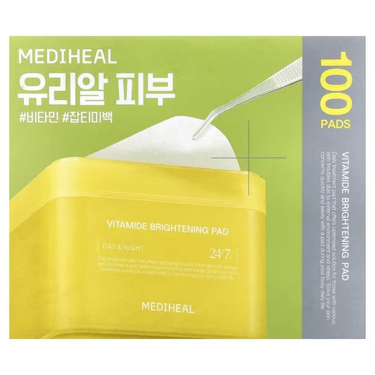 Mediheal Mediheal Vitamide Brightening Pad płatki rozjaśniające do twarzy - 100 sztuk