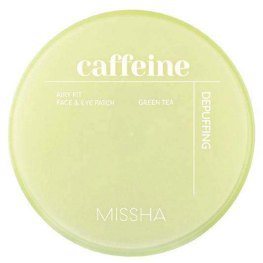 Missha Missha Airy Fit Caffeine Depuffing Face & Eye Patch Przeciwobrzękowe płatki hydrożelowe z kofeiną - 60 sztuk