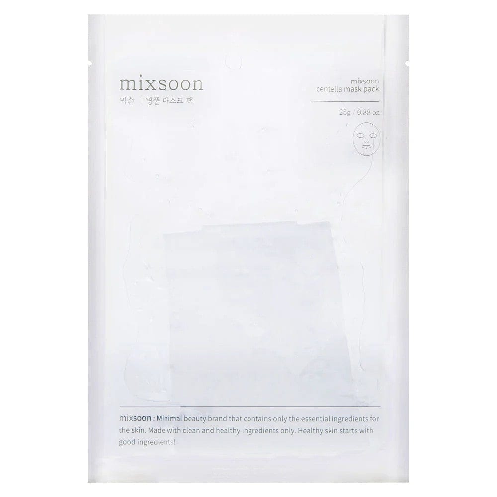 Mixsoon Mixsoon Maski łagodzące z Wąkrotką Centella Mask Pack - 5 sztuk