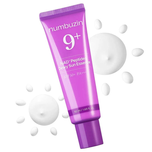 Numbuzin Numbuzin No.9 NAD Peptides Dewy Sun Essence Nawilżająca esencja przeciwsłoneczna SPF50+ - 50 ml