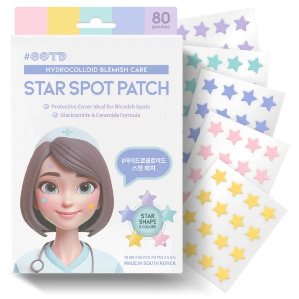 OOTD Beauty OOTD Plasterki w gwiazdki na wypryski - 80 sztuk