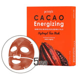 Petitfee Cacao Energizing Hydrożelowa maska z ekstraktem z kakao - 5 sztuk