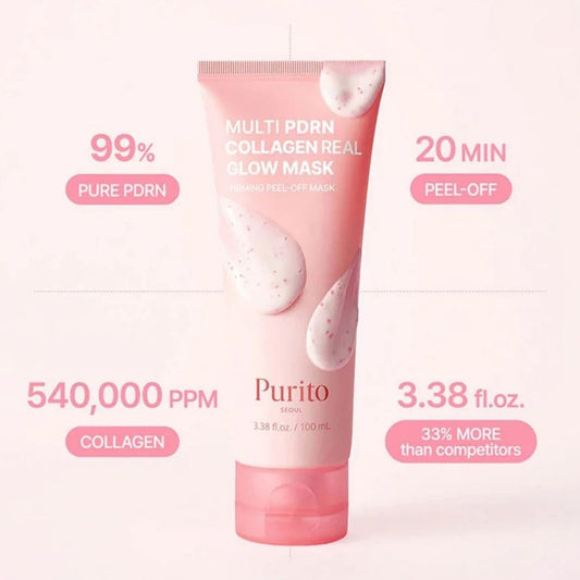 Purito PURITO Multi PDRN Collagen Real Glow Mask Wygładzająca maska peel-off - 100 ml