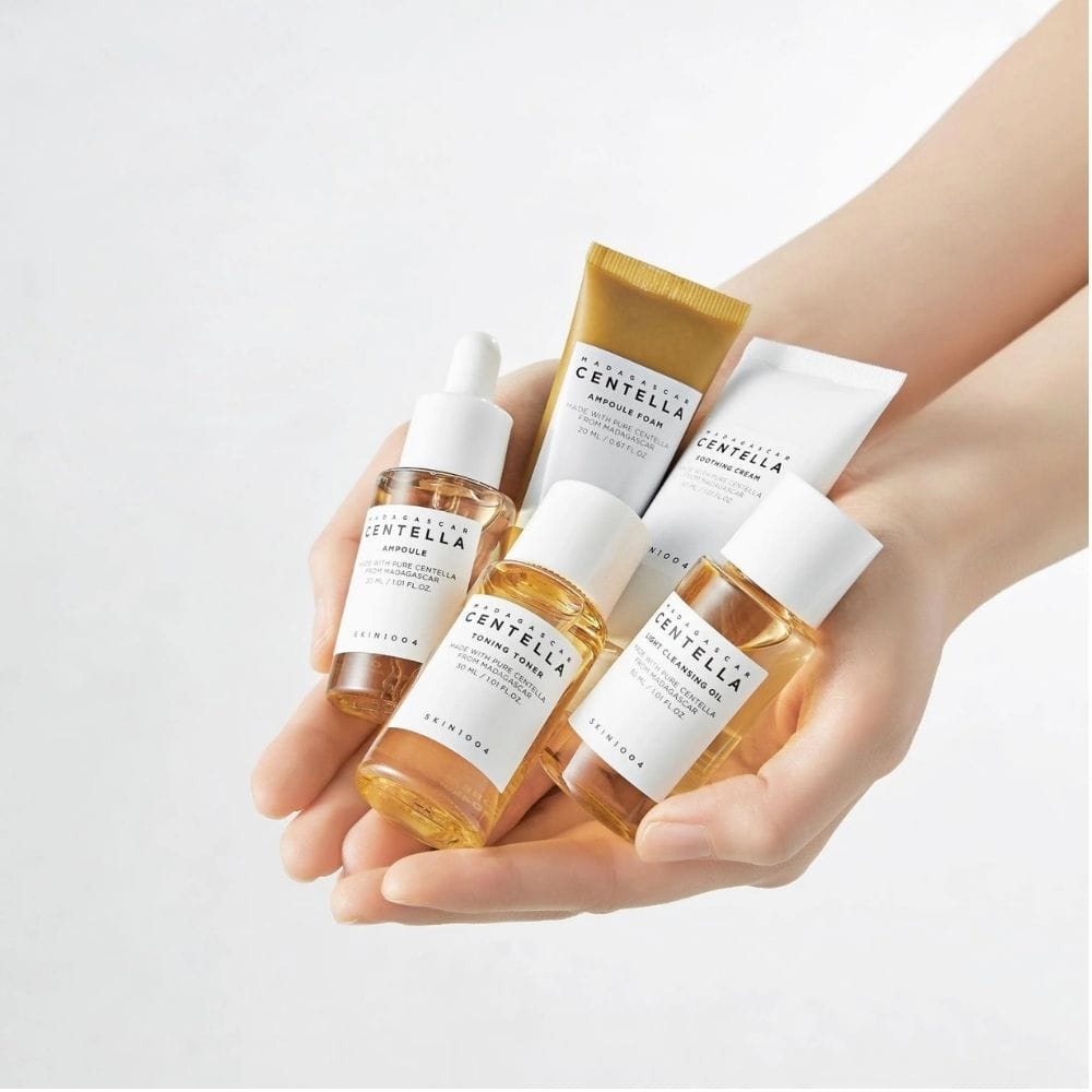 SKIN1004 SKIN1004 Madagascar Centella Travel Kit - Zestaw kosmetyków z wąkrotą azjatycką