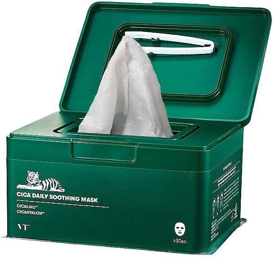 VT Cosmetics VT Cosmetics Cica Daily Soothing Maski kojące do codziennego użytku - 30 sztuk