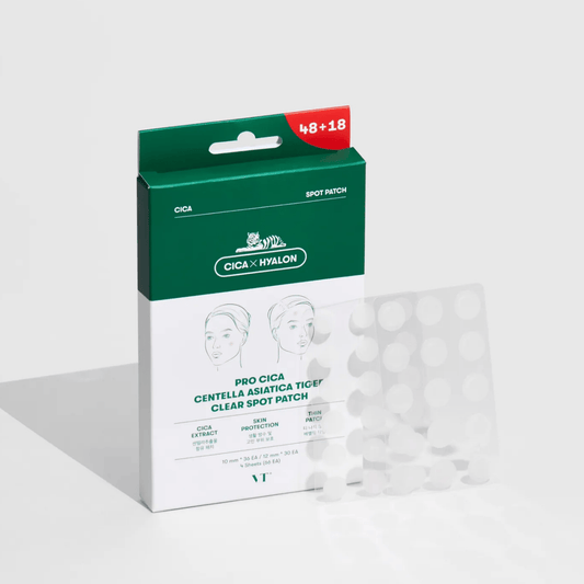 VT Cosmetics VT Cosmetics Pro Cica Centella Asiatica Tiger Clear Plasterki na wypryski - 48+18 sztuk