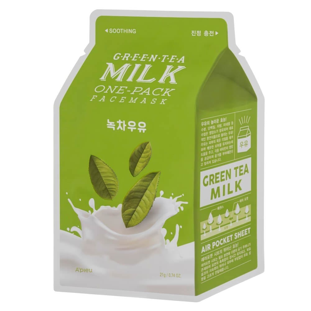 A'Pieu A'Pieu Maseczka w płachcie Green Tea Milk One-Pack Face Mask — Składniki i ocena