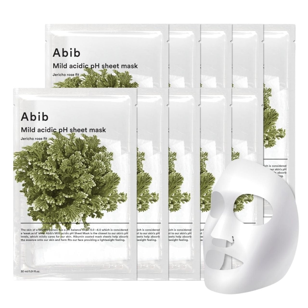 Abib Abib Mild Acidic Ph Delikatna maska w płachcie Jericho Rose - 10 sztuk