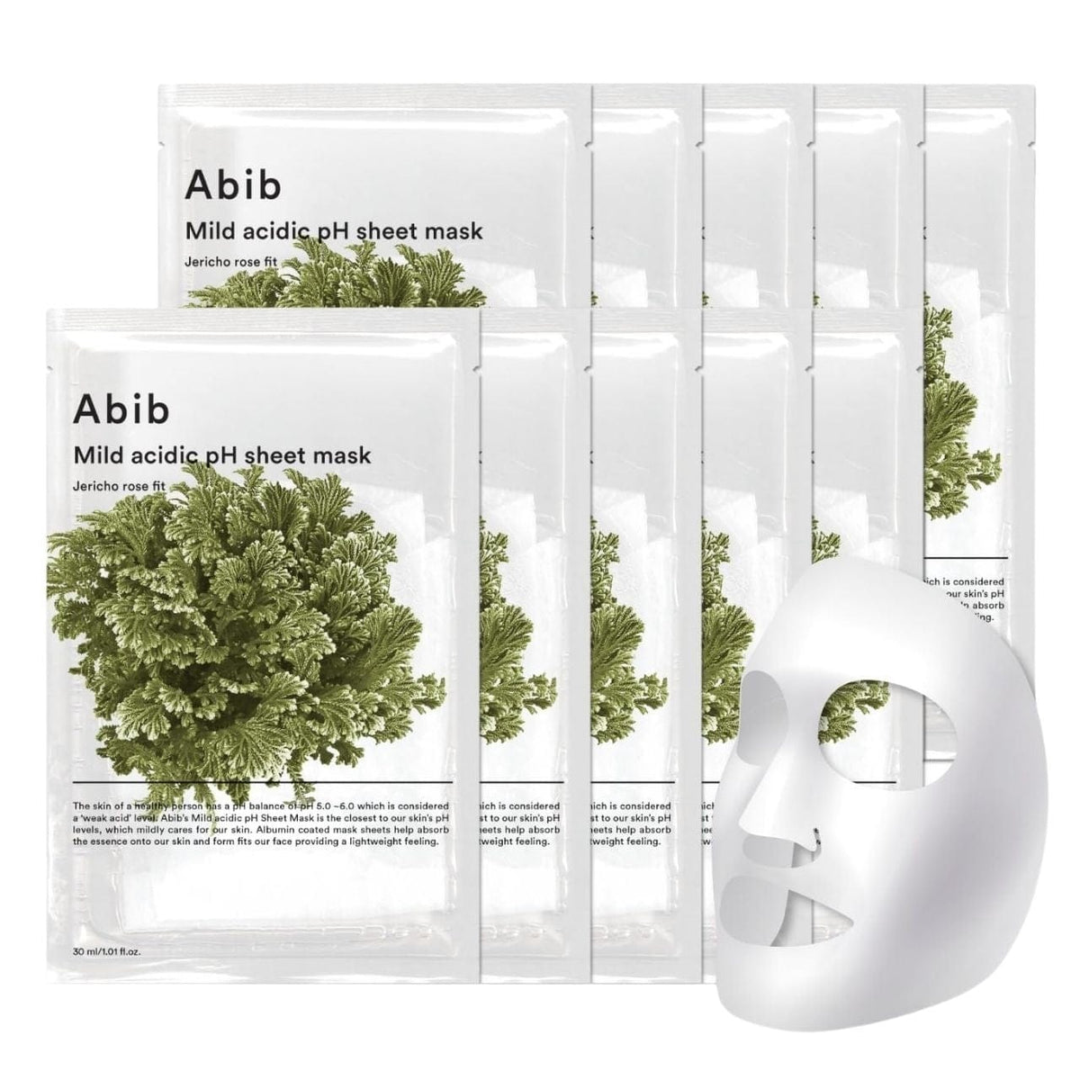 Abib Abib Mild Acidic Ph Delikatna maska w płachcie Jericho Rose - 10 sztuk