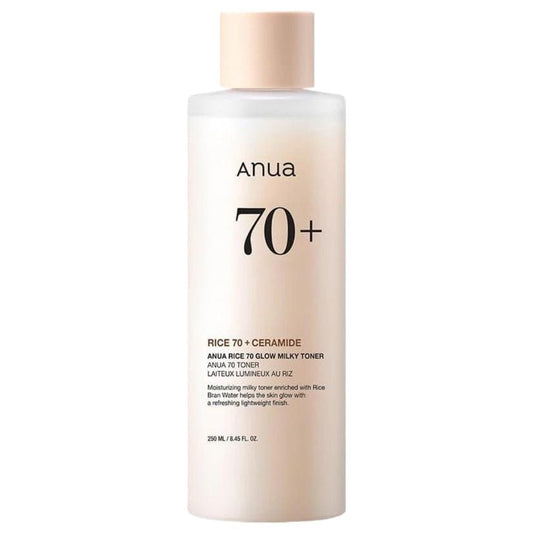 Anua Anua Rice 70+ Ceramide Mleczny tonik rozjaśniający - 250 ml