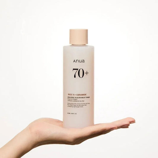 Anua Anua Rice 70+ Ceramide Mleczny tonik rozjaśniający - 250 ml