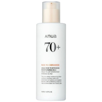 Anua Anua Rice 70 Intensive Nawilżające mleczko do twarzy - 150 ml