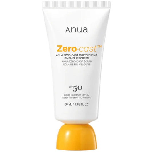 Anua Anua Zero-Cast Moisturizing Finish Sunscreen Nawilżający krem z filtrem SPF50 PA++++ - 50 ml