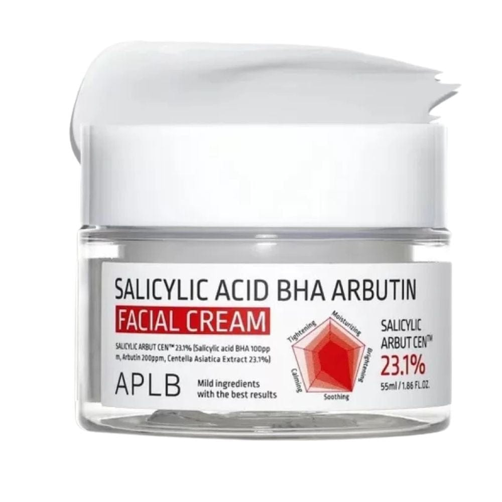 APLB APLB Krem z kwasem salicylowym BHA i arbutyną - 55 ml — Składniki i ocena