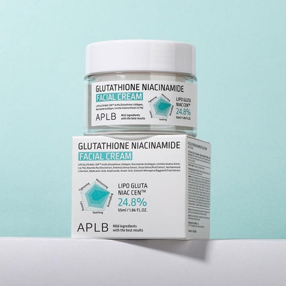 APLB APLB Nawilżający krem do twarzy z glutationem i niacynamidem - 55 ml