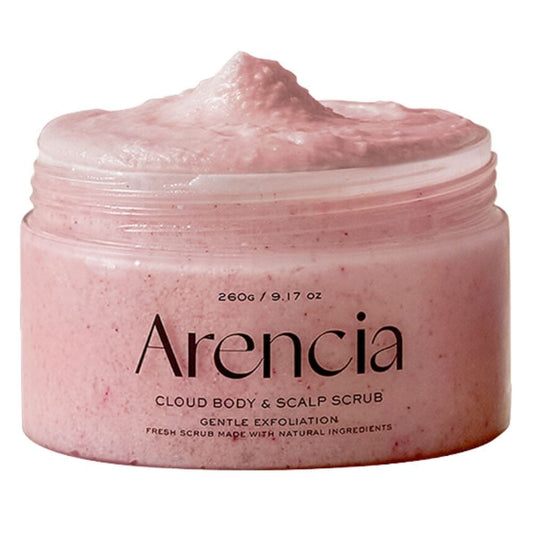 Arencia Arencia Fresh Cloud Peeling do ciała i skóry głowy, lawenda i gruszka - 260 g
