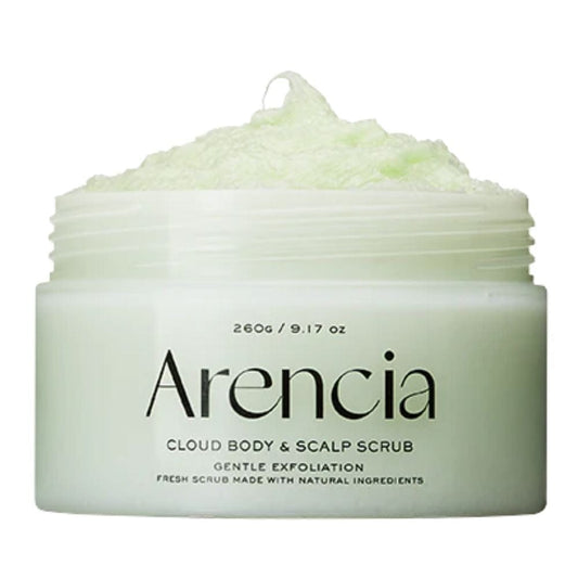 Arencia Arencia Fresh Cloud Peeling do ciała i skóry głowy, pelargonia i pierwiosnek - 260 g