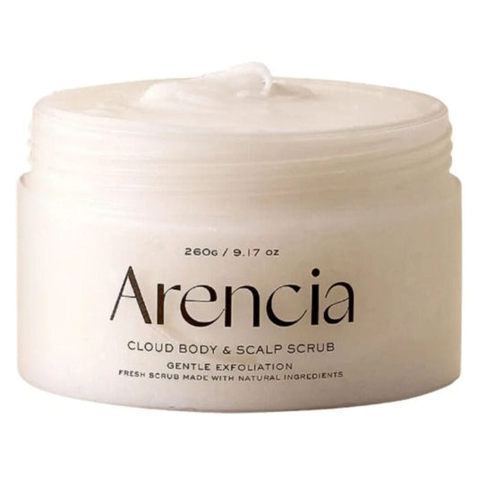 Arencia Arencia Fresh Cloud Peeling do ciała i skóry głowy z białą herbatą i neroli - 260 g