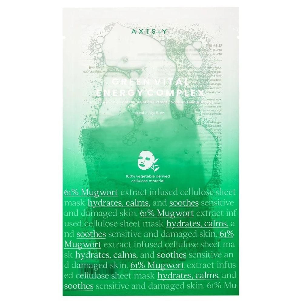 Axis-Y Axis-Y 61% Green Vital Energy Complex Regenerująca maska w płachcie - 1 sztuka