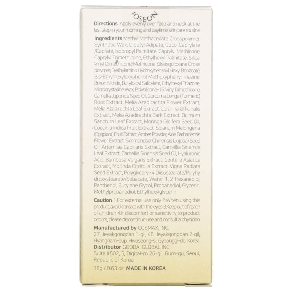 Beauty of Joseon Beauty of Joseon Sztyft przeciwsłoneczny Matte Sun Stick SPF50+ - 18 g