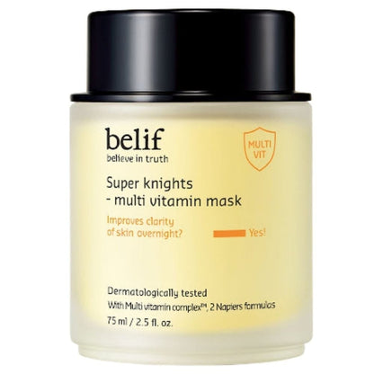 Belif Belif Super Knights Kremowa maska na noc do twarzy z witaminami - 75 ml