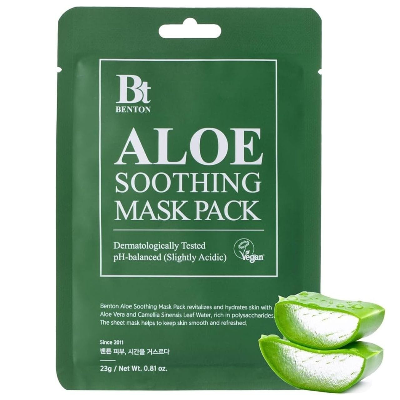 Benton Benton Aloe Soothing Mask Pack Kojąca maska w płachcie - 10 sztuk