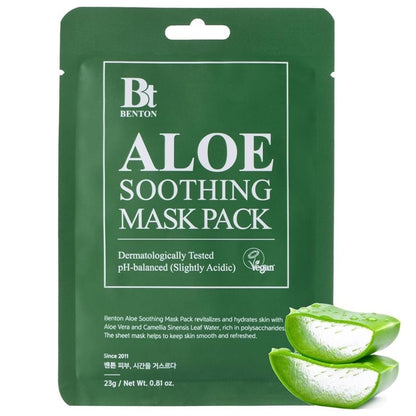 Benton Benton Aloe Soothing Mask Pack Kojąca maska w płachcie - 10 sztuk