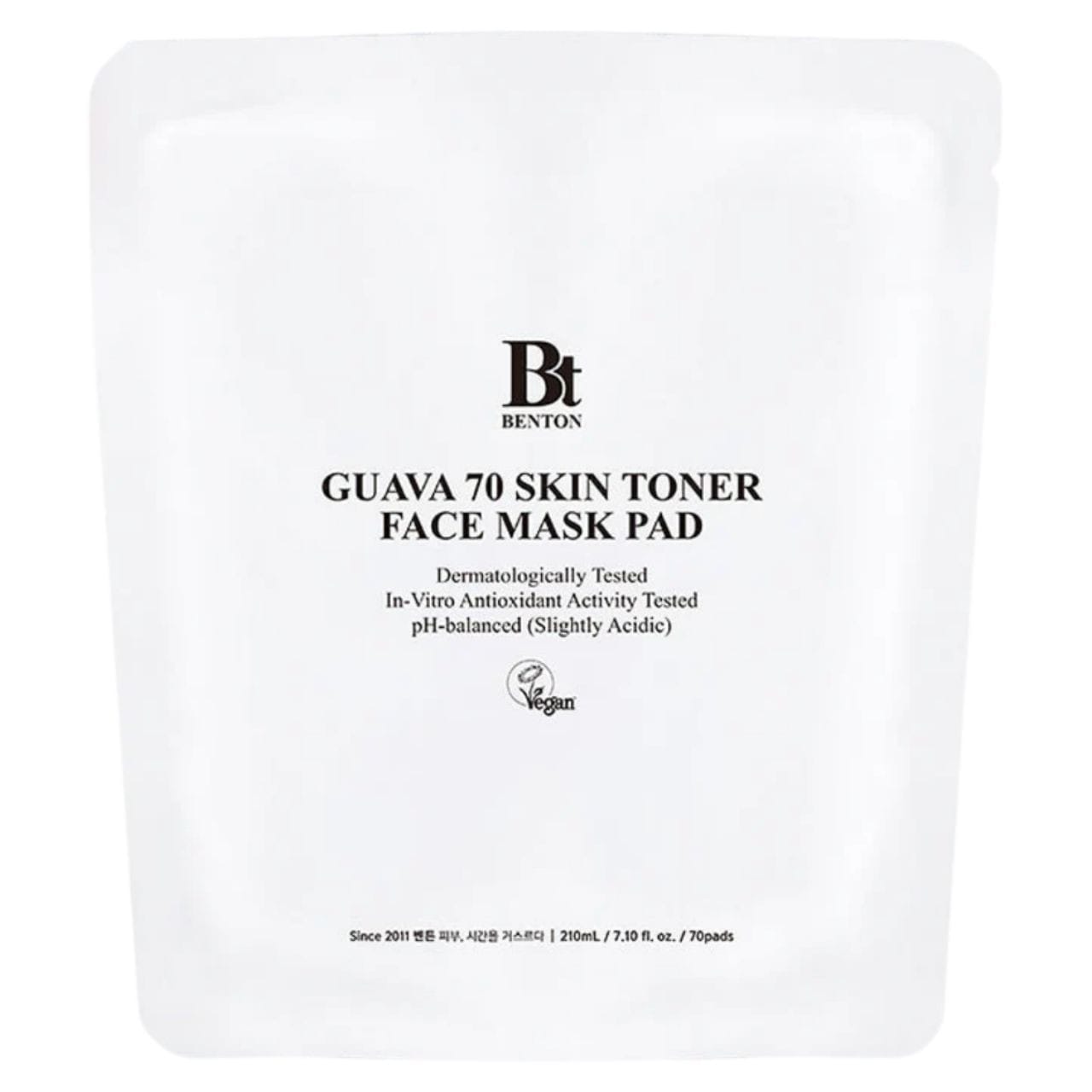 Benton Benton Guava 70 Skin Toner Face Mask Pad Nawilżające płatki tonizujące - 70 sztuk