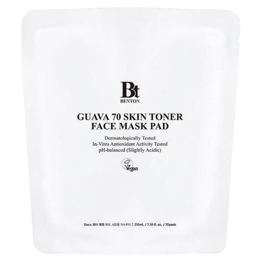 Benton Benton Guava 70 Skin Toner Face Mask Pad Nawilżające płatki tonizujące - 70 sztuk