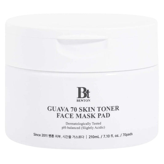 Benton Benton Guava 70 Skin Toner Face Mask Pad Tonizujące płatki - 70 sztuk