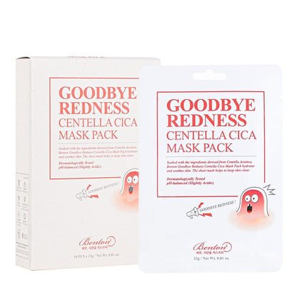 Benton Benton Łagodzące maseczki w płachcie Goodbye Redness Centella Mask - 10 sztuk