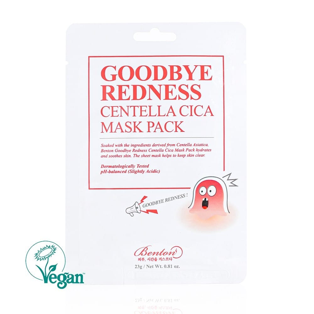 Benton Benton Łagodzące maseczki w płachcie Goodbye Redness Centella Mask - 10 sztuk